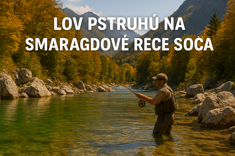 Lov pstruhů na smaragdové řece Soča